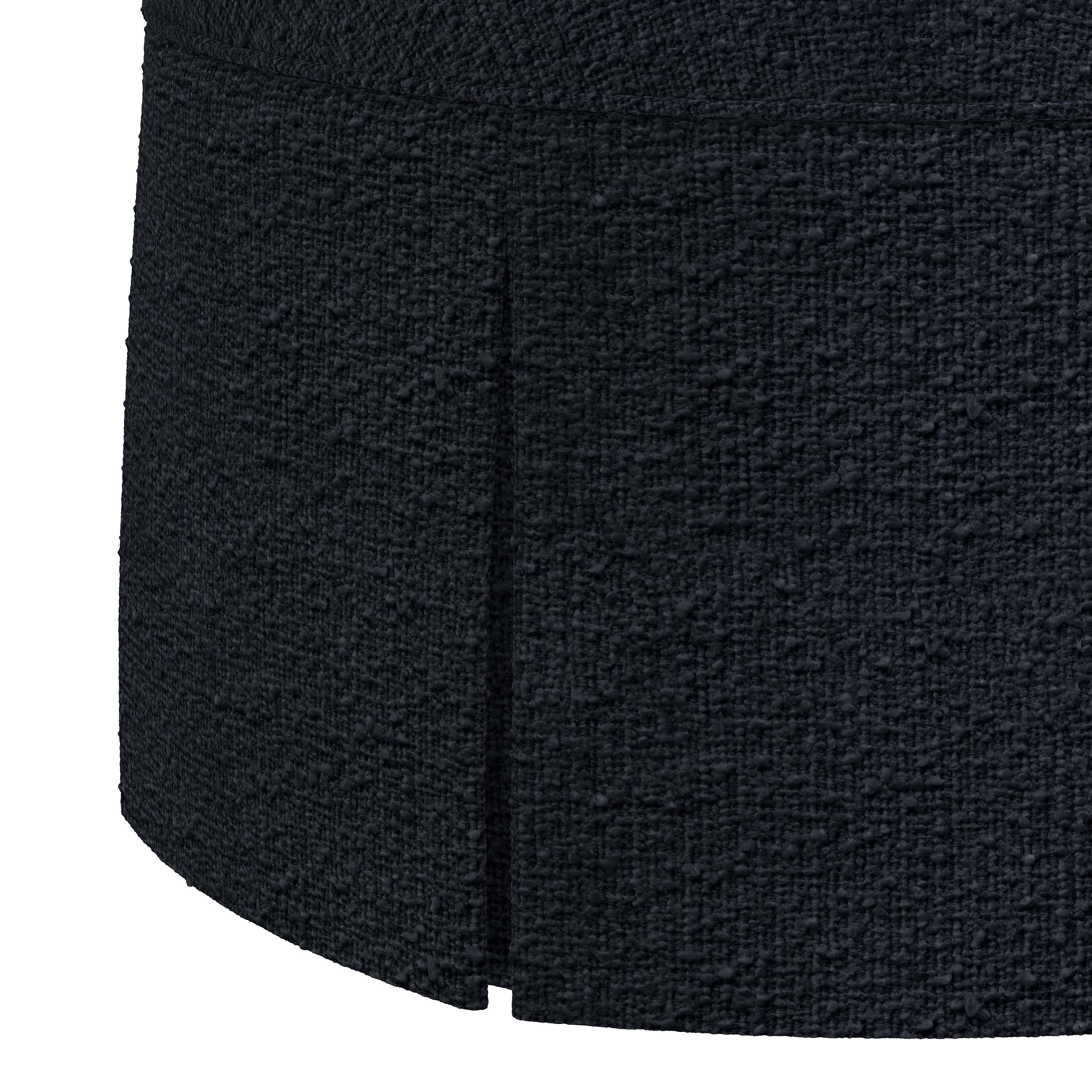 Liza Linen Skirted Ottoman | One Kings Lane