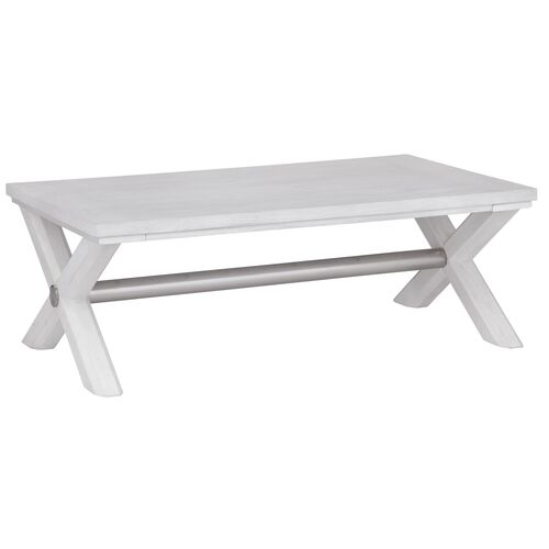 Cairo X-Base Cocktail Table, White