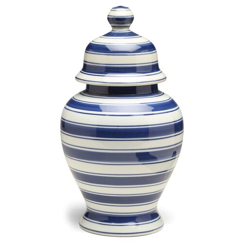 15" Soroa Tall Classic Ginger Jar, Blue/White~P77508551