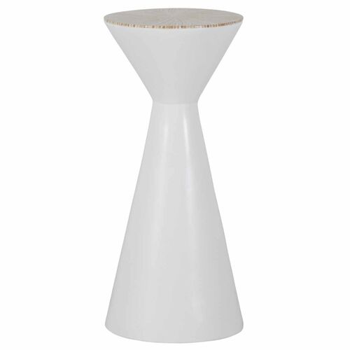 Essie Rattan Drinking Table, White