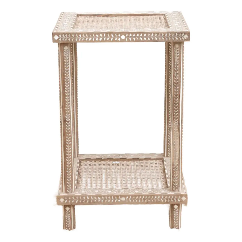 Anglo Indian Colonial Cane Side Table~P77731486
