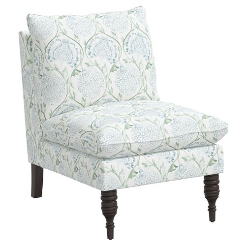 Daphne Slipper Chair, Ranjit Floral~P77592951