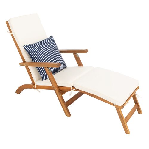 Dale Outdoor Chaise Longue, Natural/Beige~P77647804