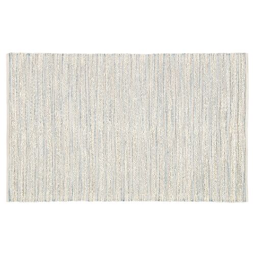 Yarid Flat-Weave Rug, Cream/Blue~P77415119