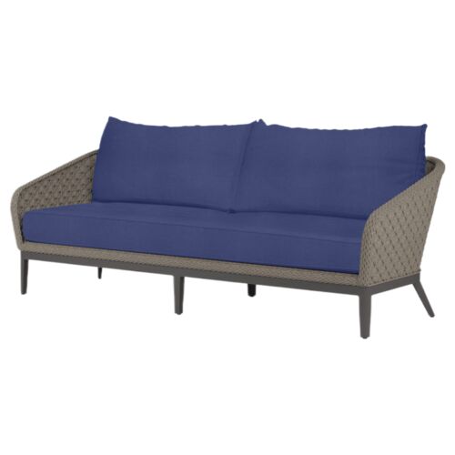 Vevina Outdoor Aluminum/Rope 2-Seat Sofa
