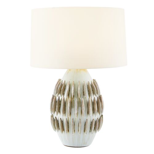 Pawnee Ceramic Table Lamp, Neutral