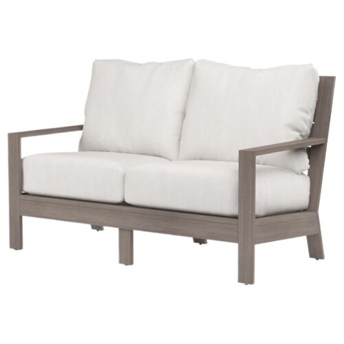 Farren Outdoor Aluminum Loveseat