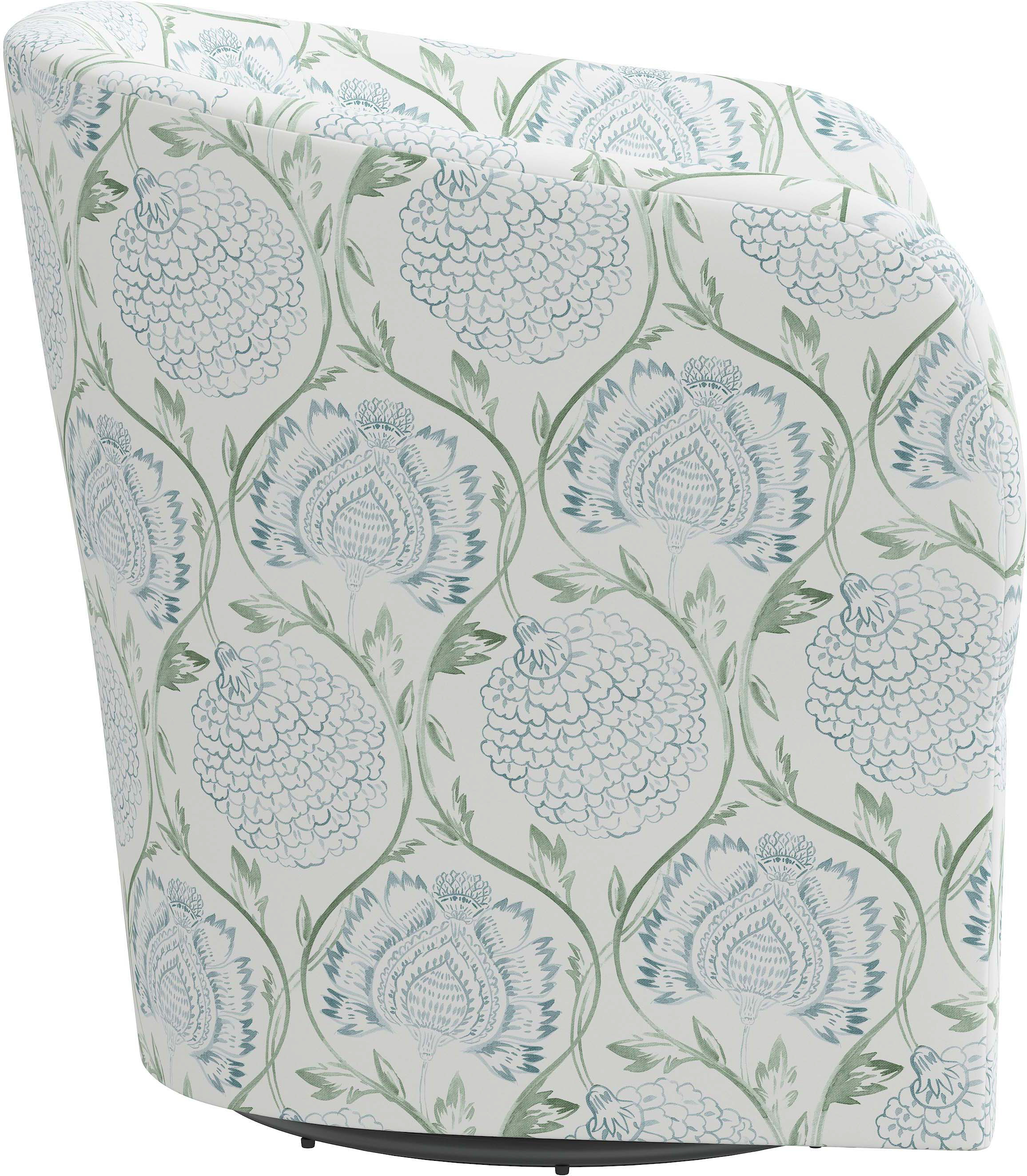 Zara Swivel Chair, Ranjit Floral