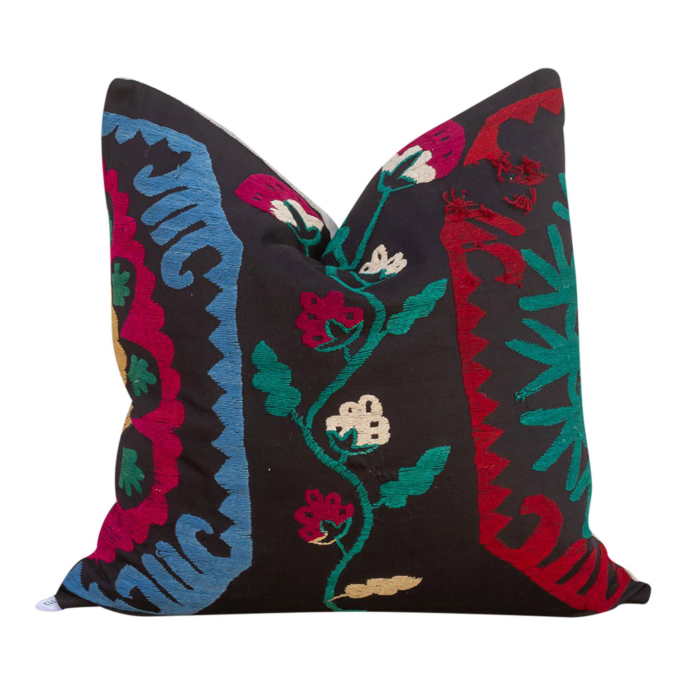 18" Afin Vintage Suzani Square Pillow~P77666845