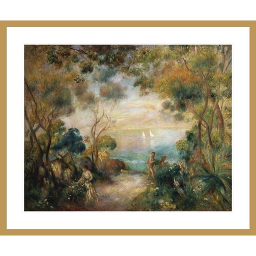 A Garden in Sorrento by Pierre-Auguste Renoir Framed Print A Garden in Sorrento by Pierre-Auguste Renoir Framed Print
