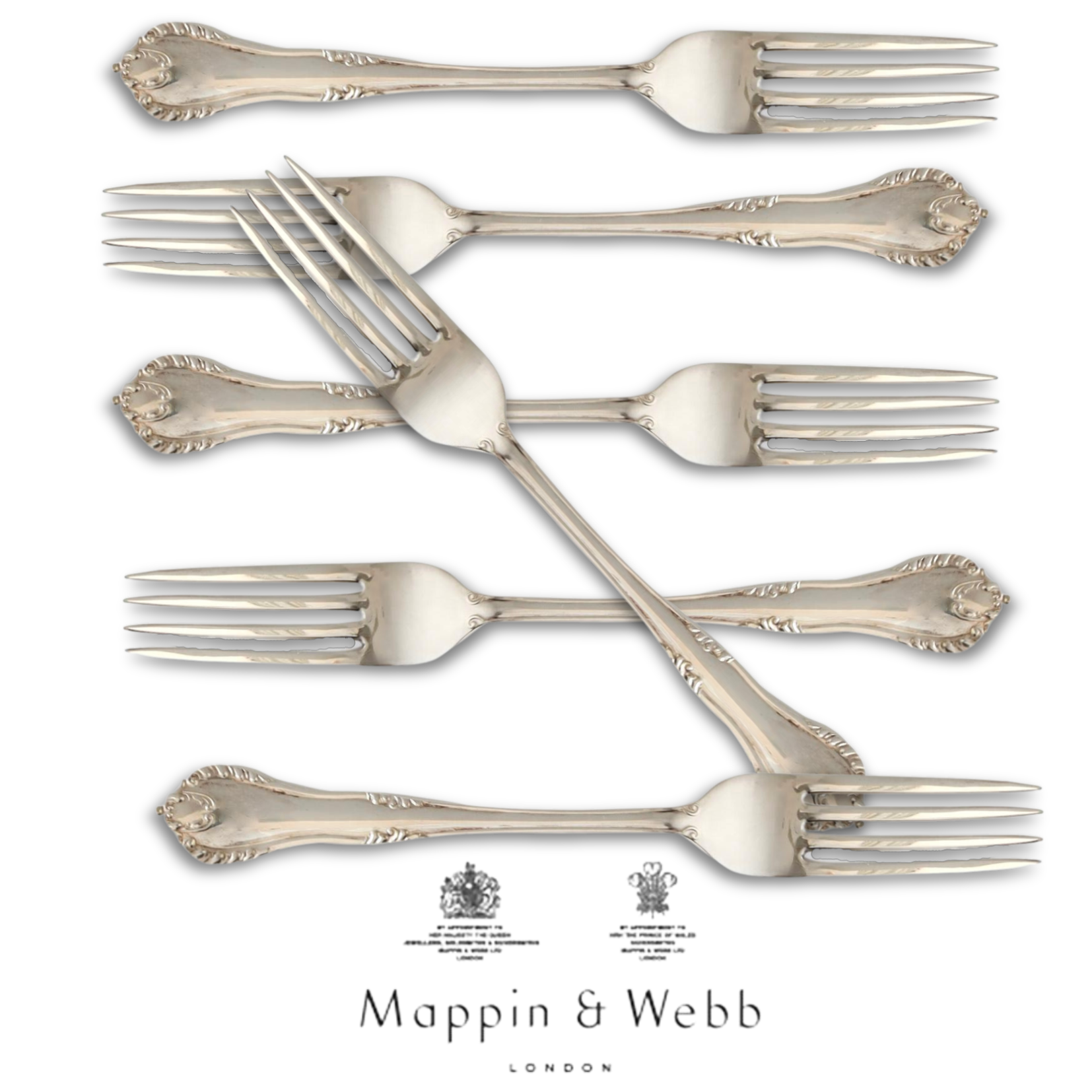Mappin & Webb Oversized Dinner Forks S/6~P77674704