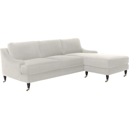 Isadora Performance Linen Reversible Sectional~P77643364