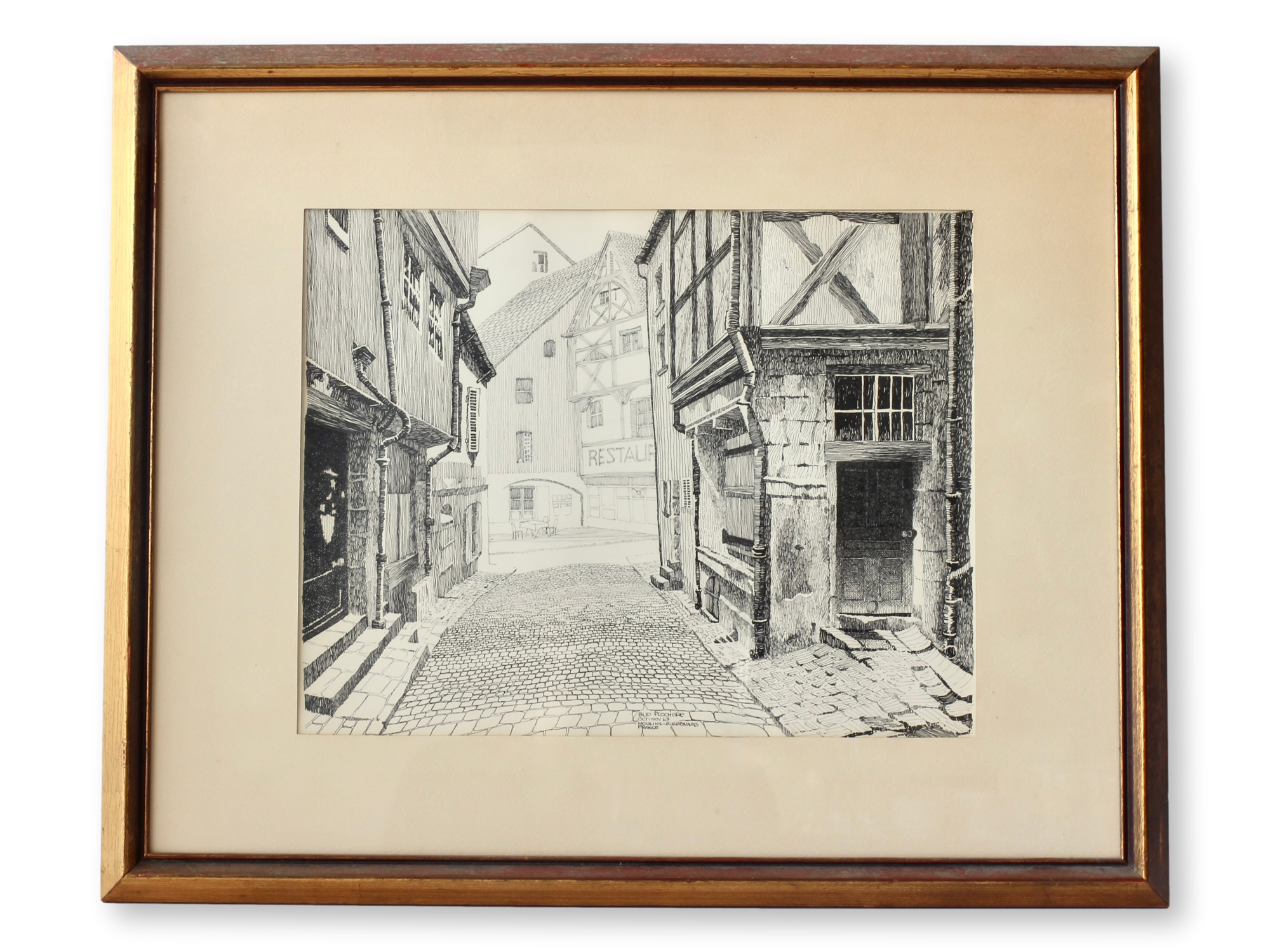 1969 Moulins-sur-Allier, France Drawing