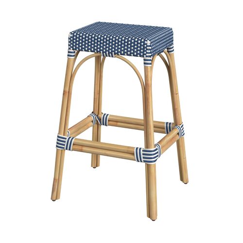 Sabrina 30" Rectangular Rattan Bar Stool