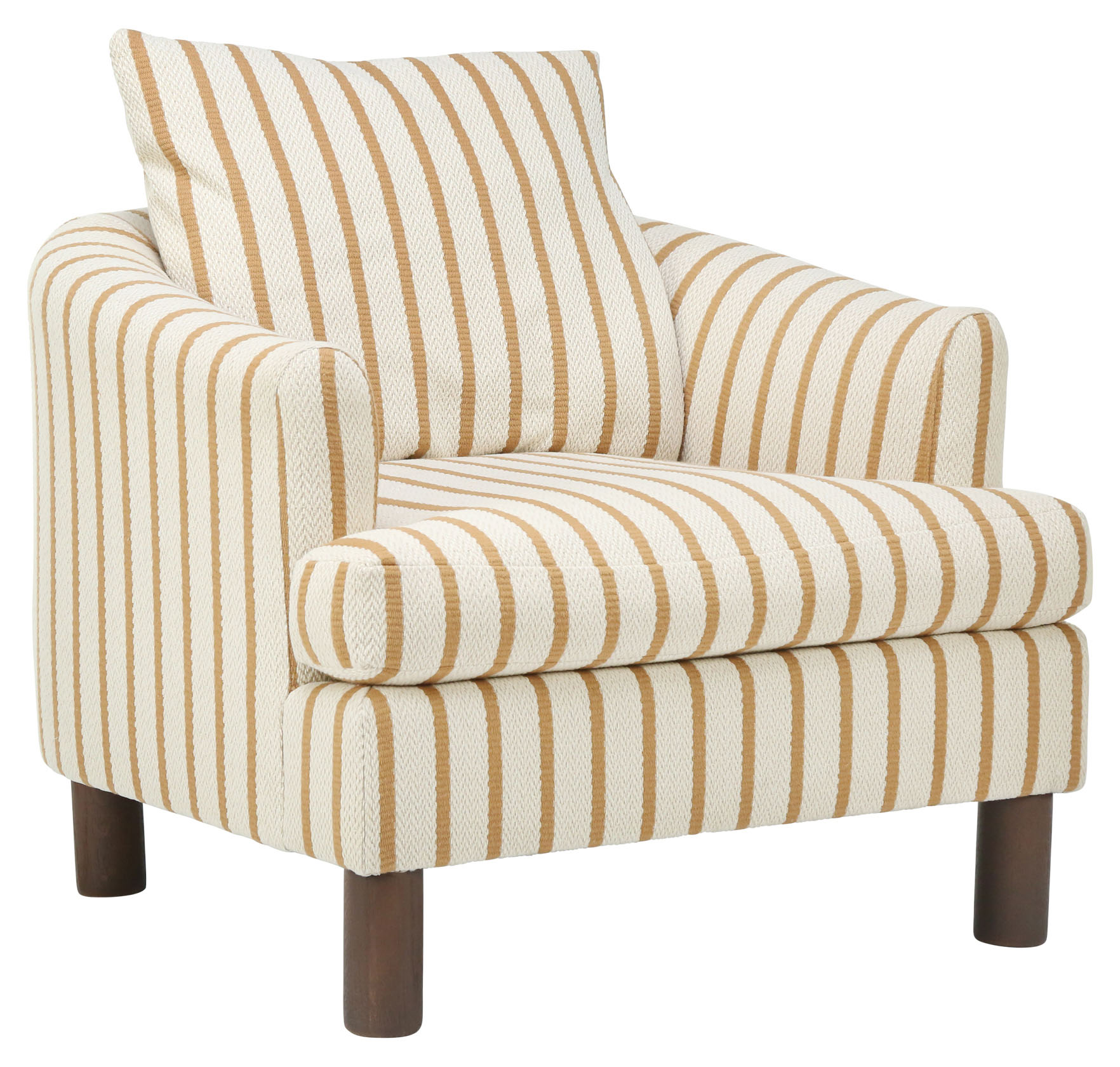Brooklyn Accent Chair, Honey Stripe One Kings Lane