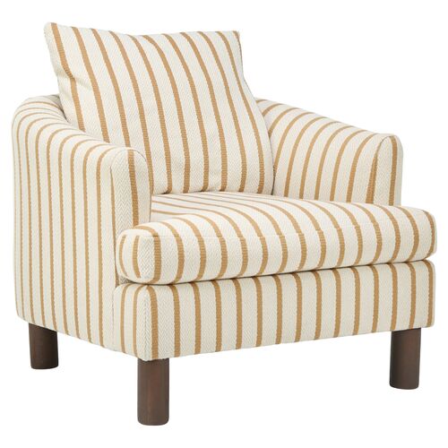 Brooklyn Accent Chair, Honey Stripe~P77650993