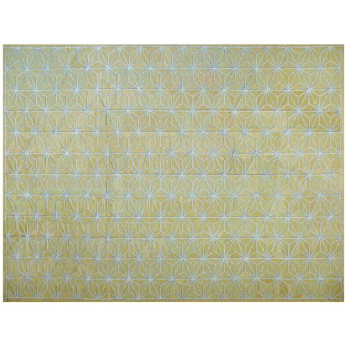Wool Needlepoint Flat Weave Rug, 6x9 Wool Needlepoint Flat Weave Rug, 6x9