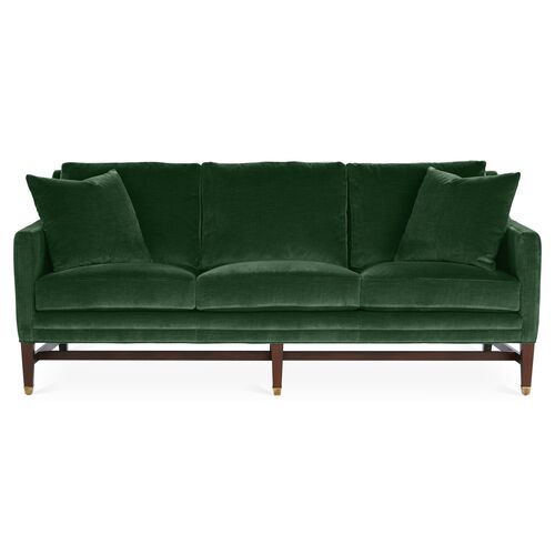 Emerald Green Couch Living Room