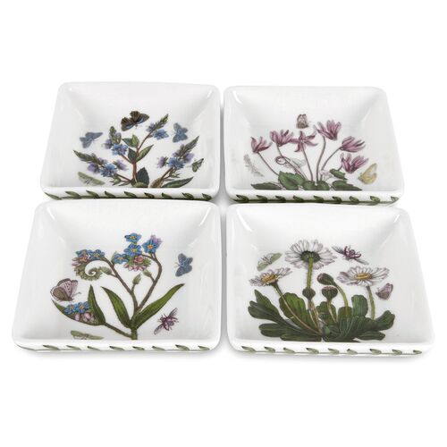 S/4 Botanic Garden Square Mini Dishes