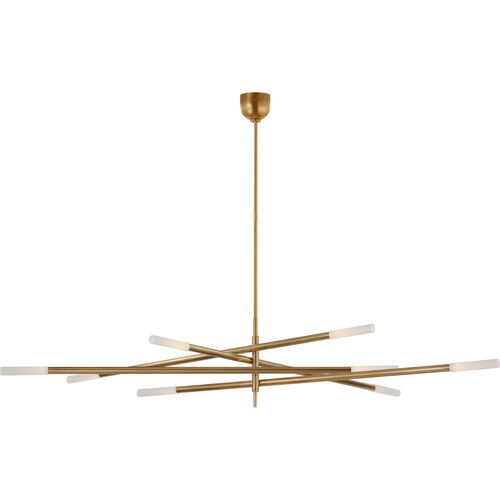 Rousseau Oversized Eight Light Articulating Chandelier Rousseau Oversized Eight Light Articulating Chandelier