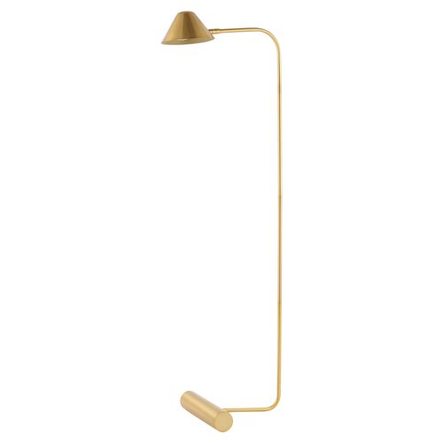 Levi Floor Lamp, Brass Gold~P111124734