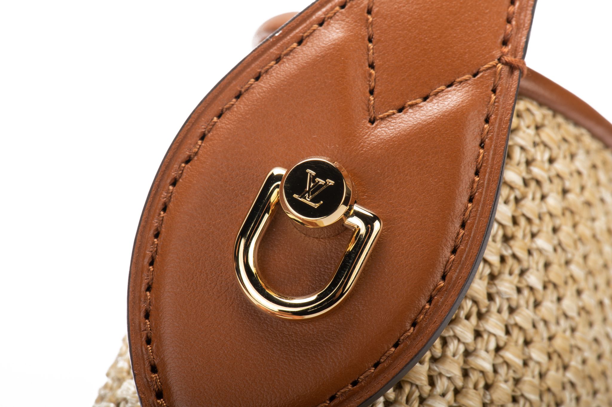 Vuitton Bnib Raffia Shoulder Bag