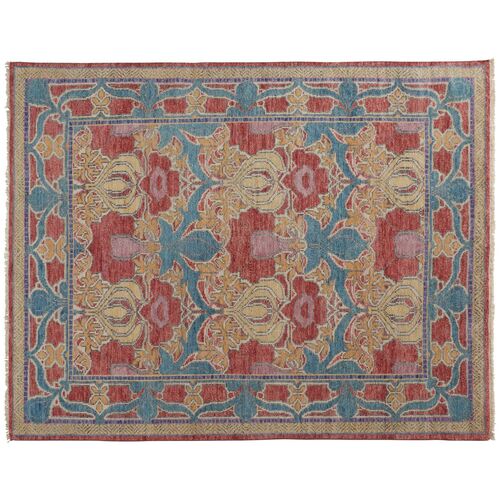 Jean Ornamental Hand-Knotted Rug, Multi~P77607221