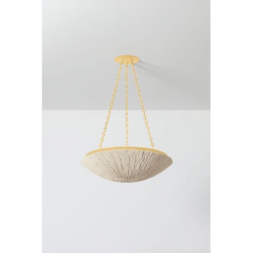 Summerside Pendant, Vintage Gold Leaf