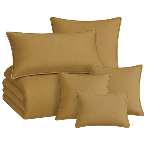 Velara Velvet 8-Piece Coverlet Set Velara Velvet 8-Piece Coverlet Set