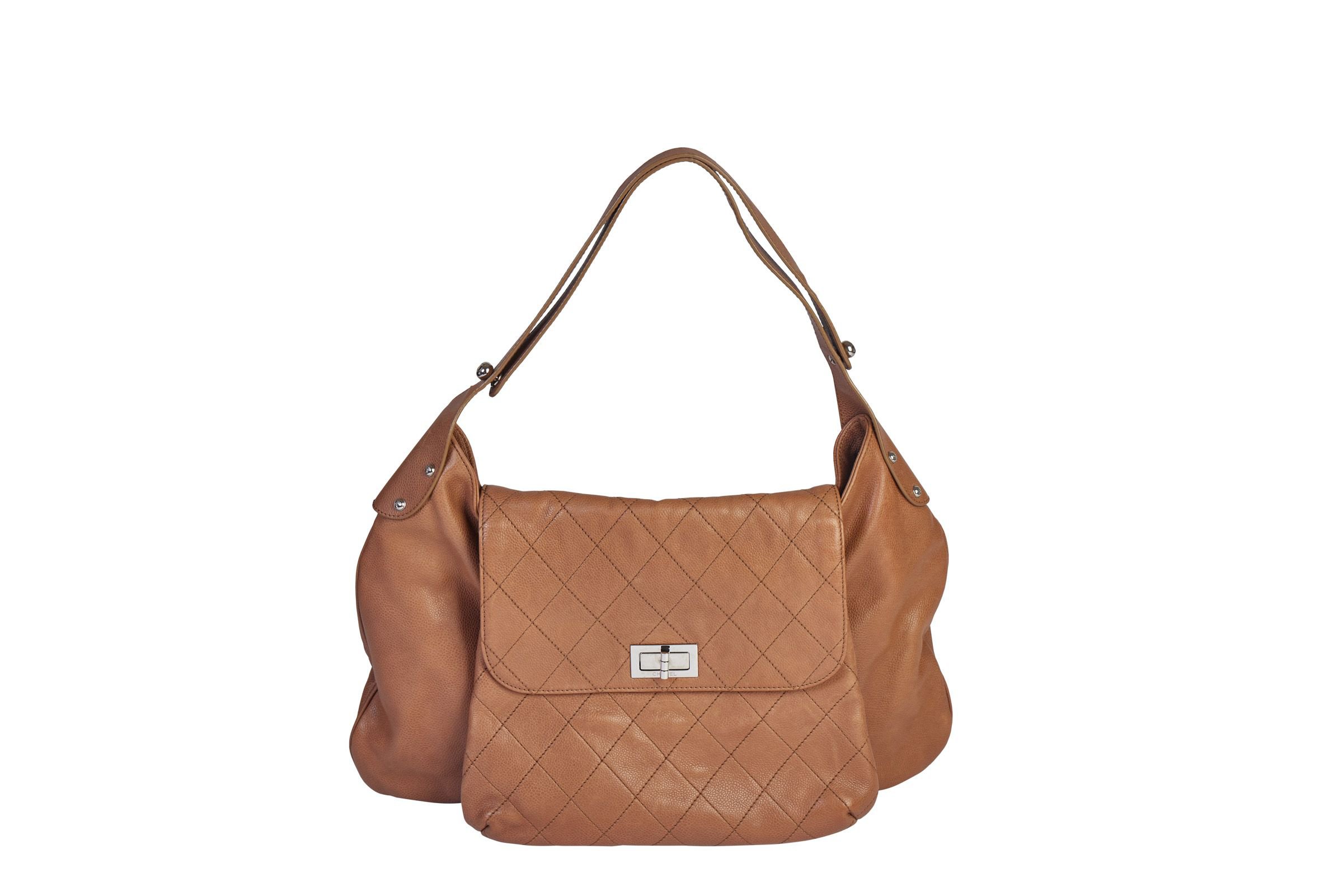 Chanel Caramel Flat Quilted Shoulder Bag~P77618197