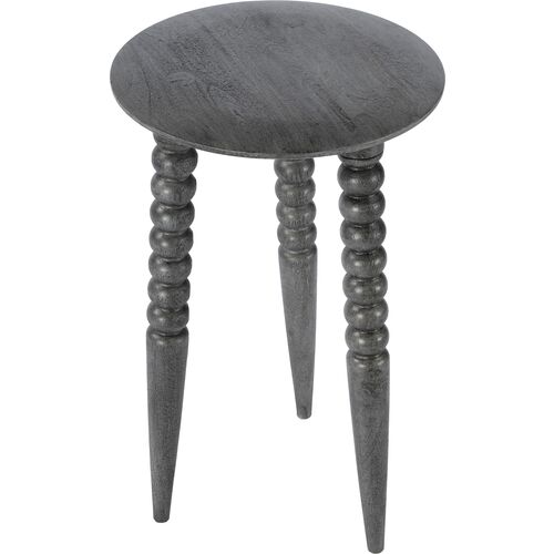 Julie Spindle Side Table, Gray~P111116680