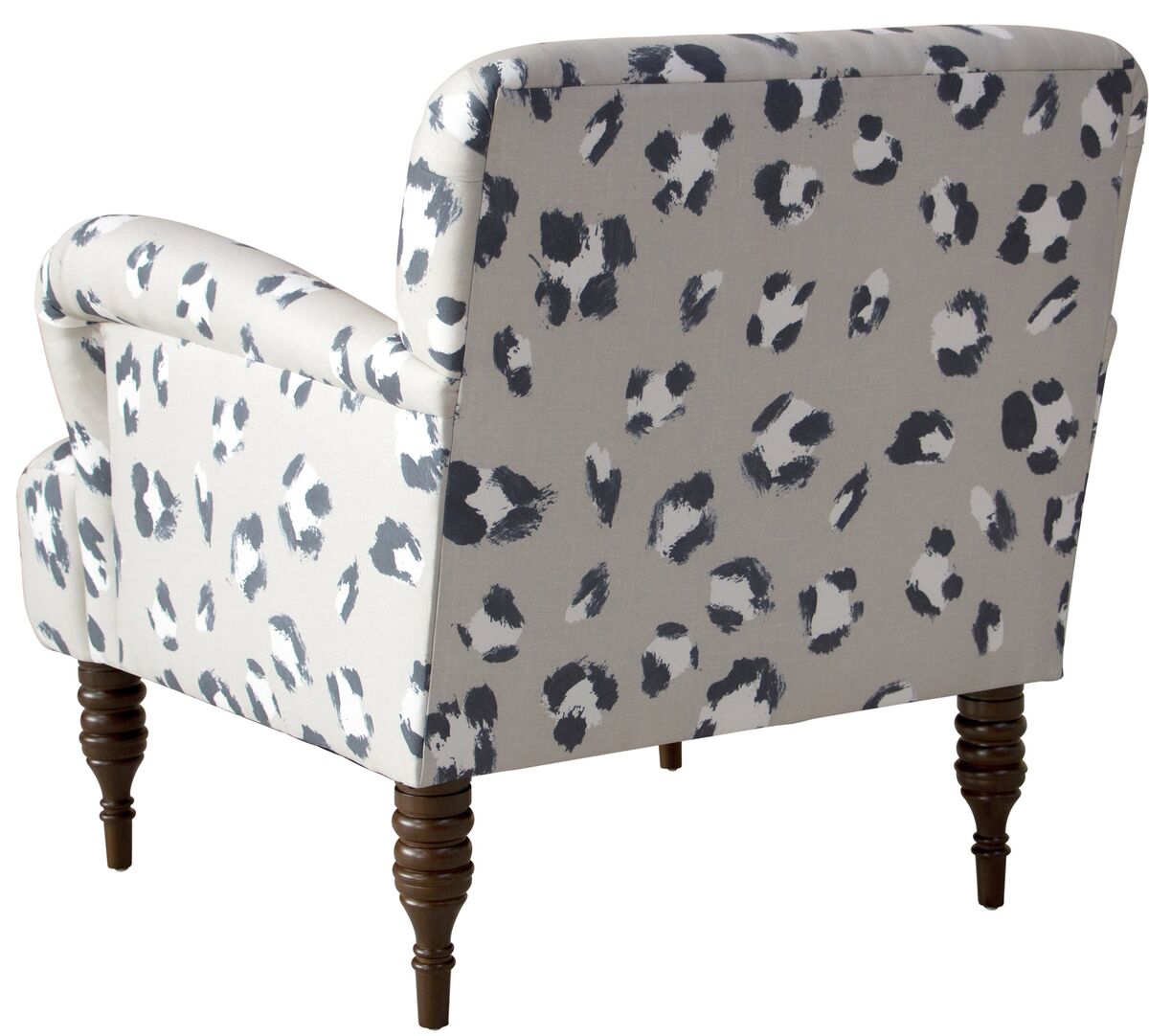 Gray leopard print discount chair