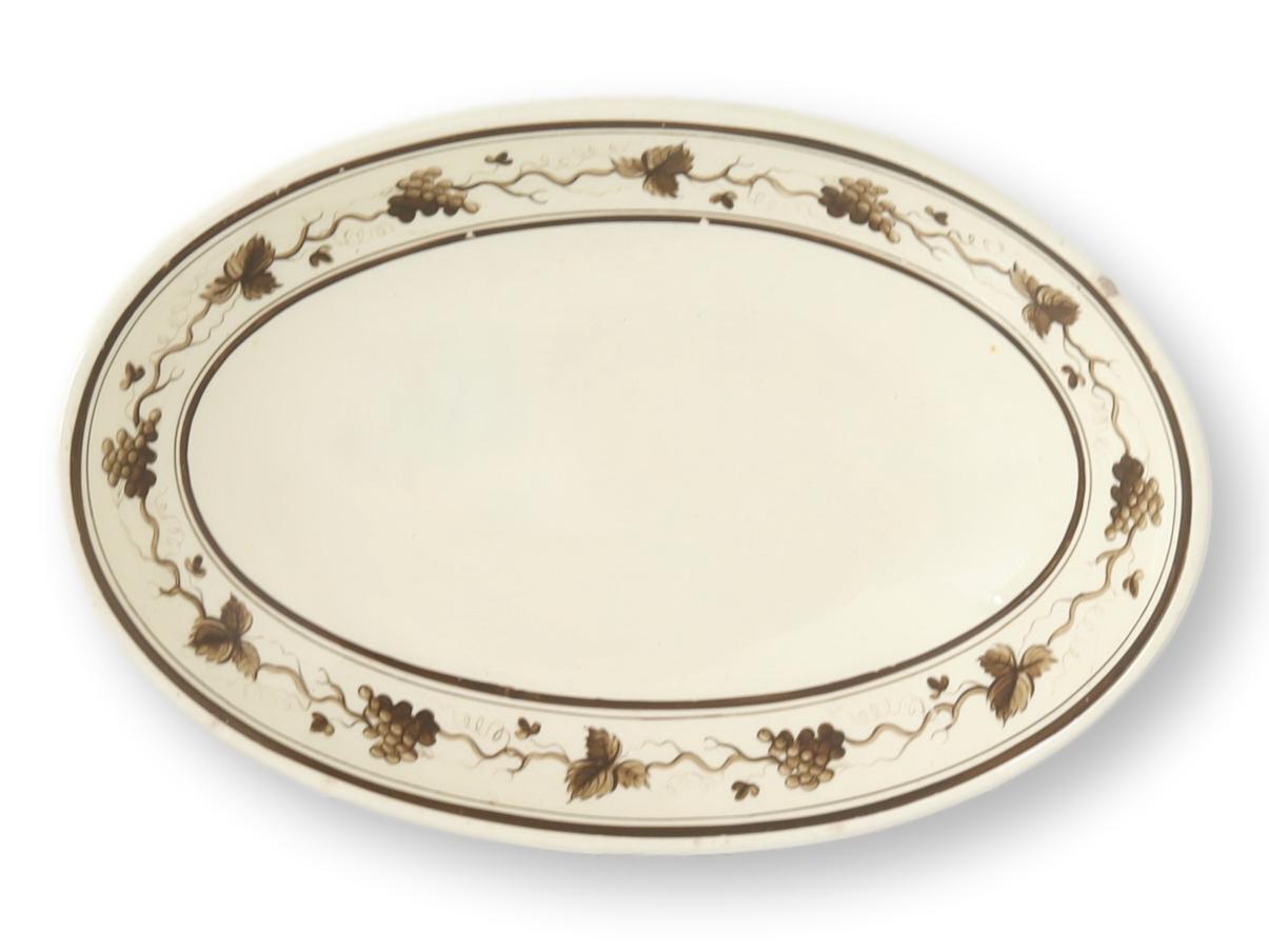 Georgian Wedgwood Creamware Oval Dish~P77675783