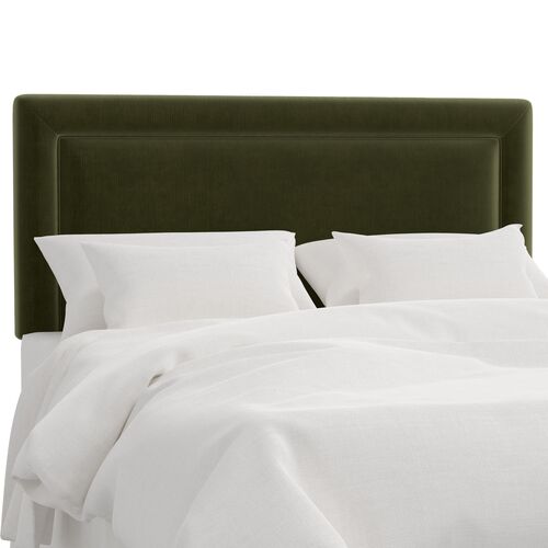 Windsor Border Headboard, Performance Velvet Windsor Border Headboard, Performance Velvet