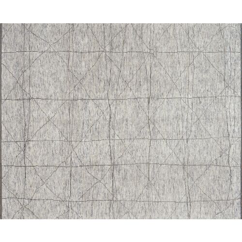 Reposa Hand-Knotted Rug, Slate/Gray~P77384461