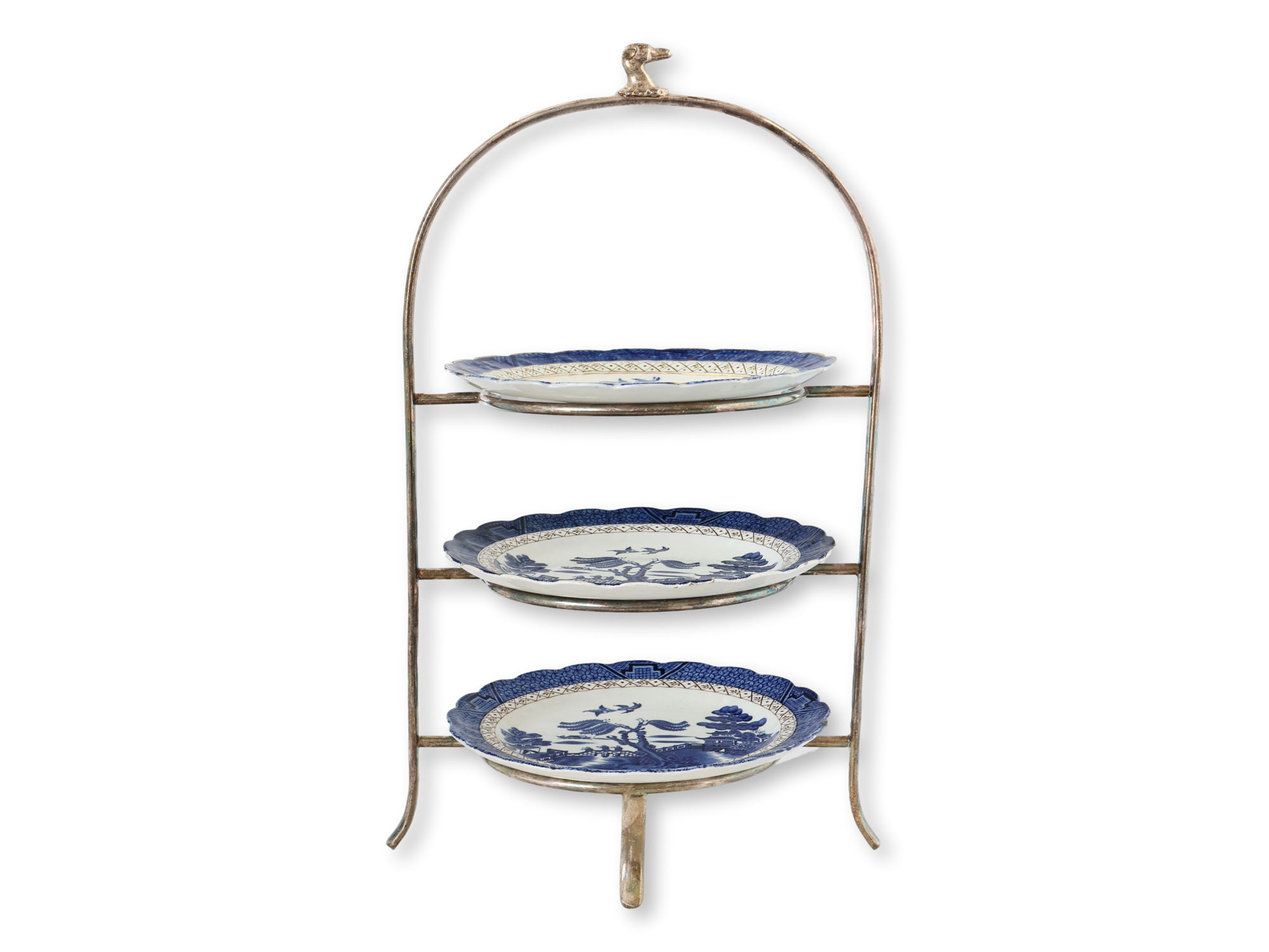 Hunt Club High Tea Rack, Willow Plates~P77717144