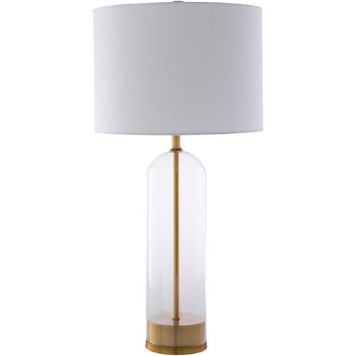 Cartha Glass Table Lamp, Gold~P77630031