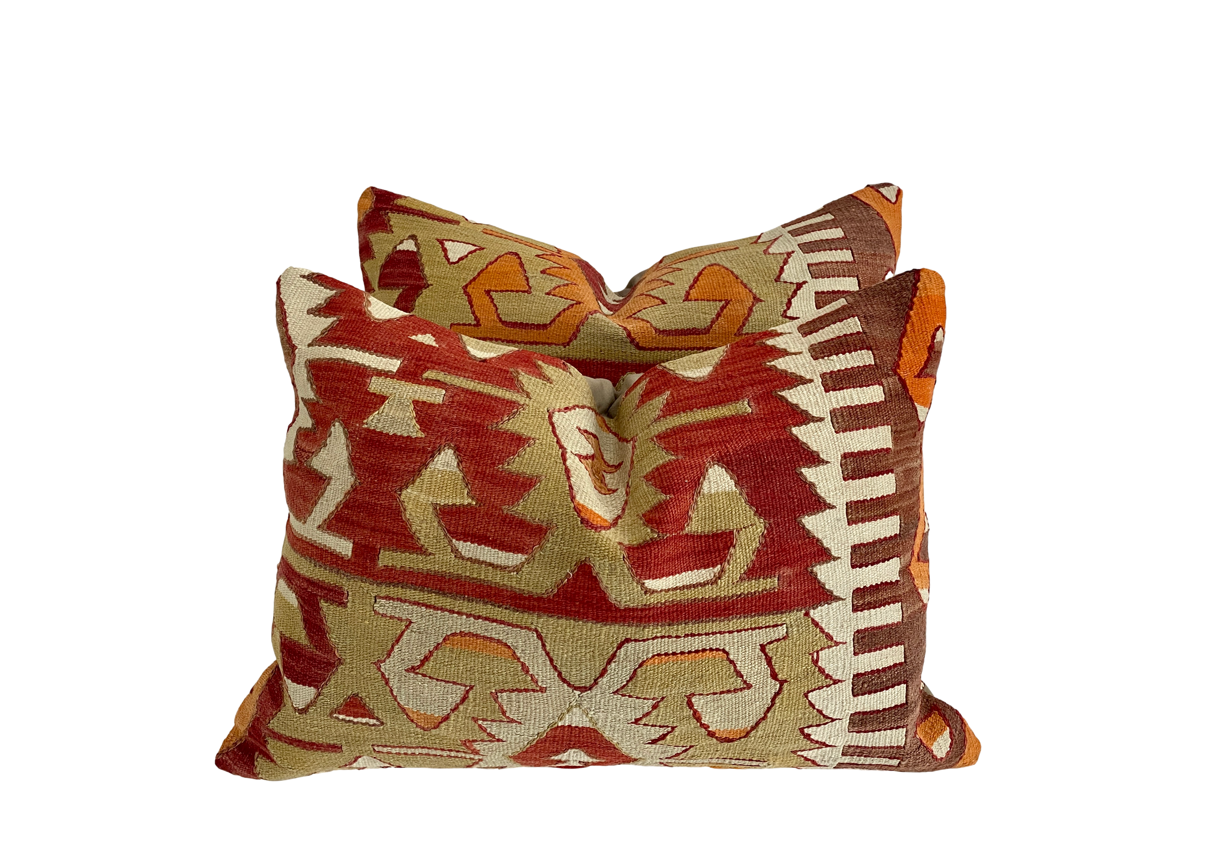 Vintage Kilim Oversized Pillows/ Pair~P77737371