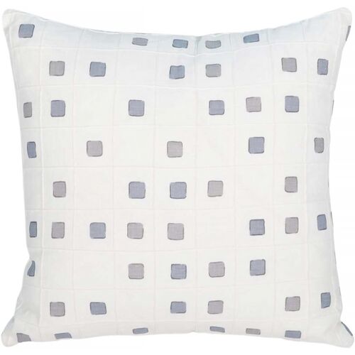 Gridwork Dot Pillow, Slate/White Gridwork Dot Pillow, Slate/White