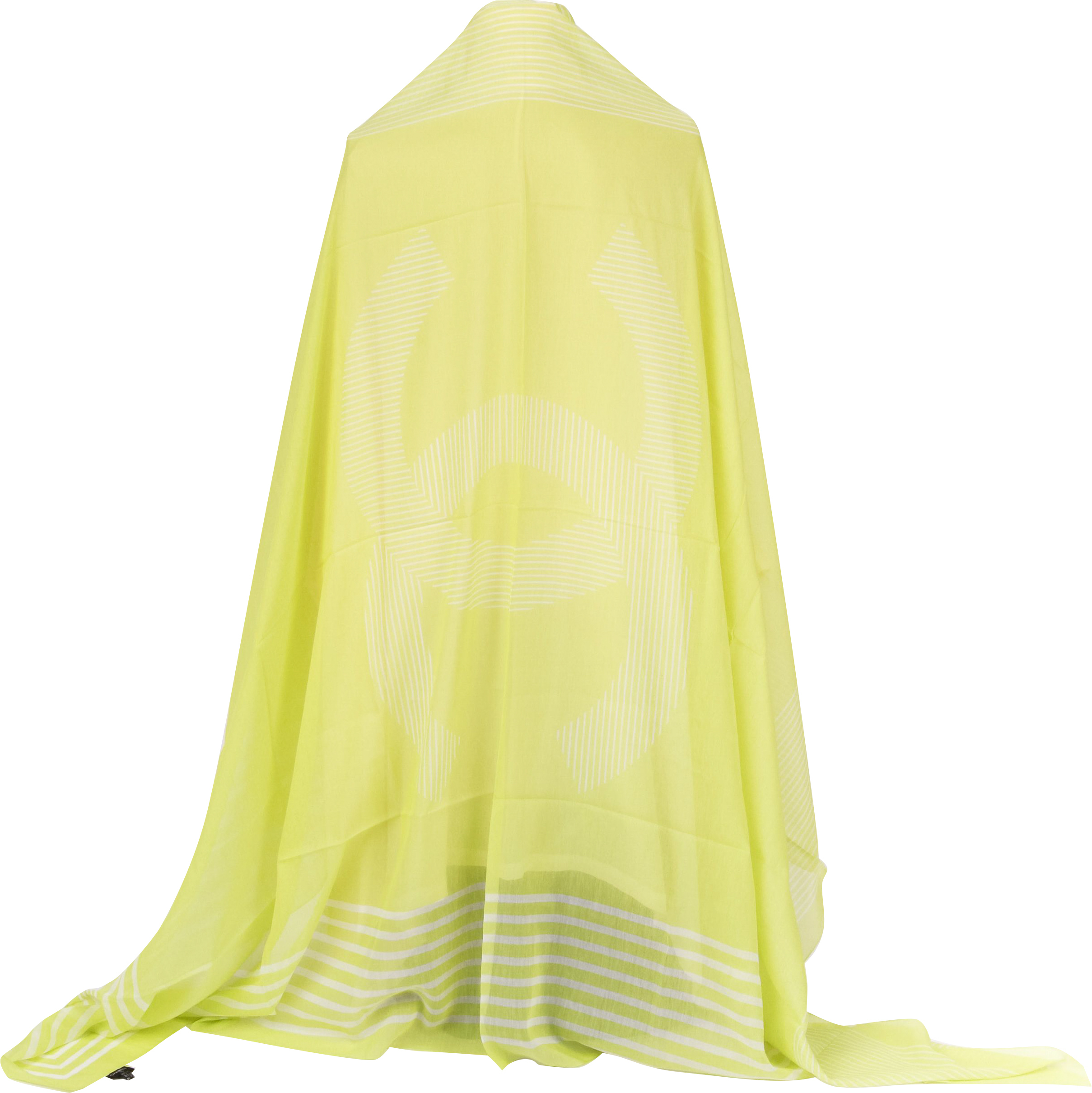 Chanel new chartreuse white stripe shawl Chanel new chartreuse white stripe shawl~P77634256