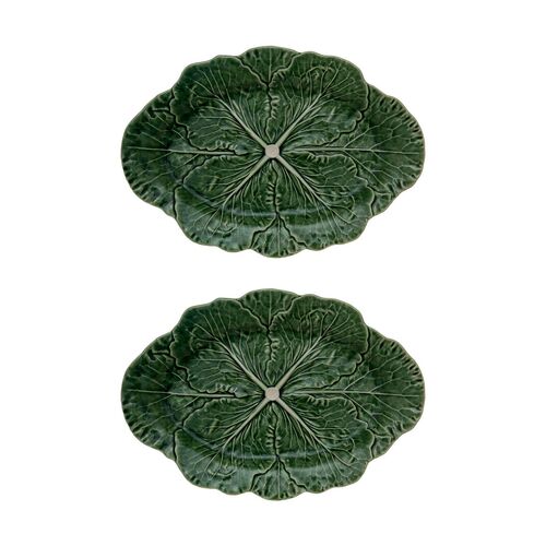 S/2 Cabbage Oval Platters