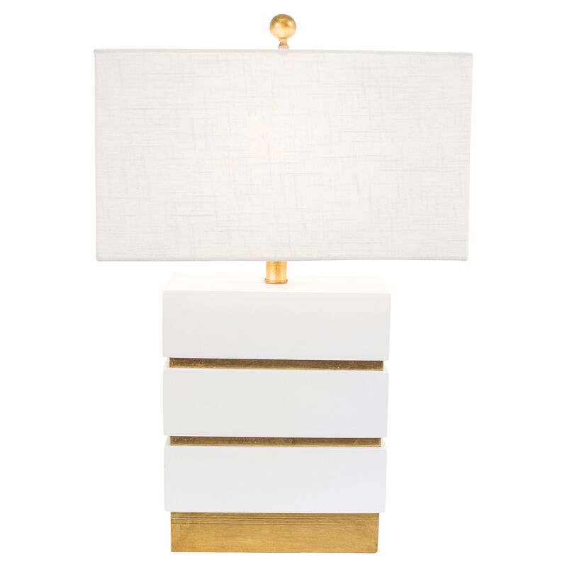Simeon Table Lamp, White