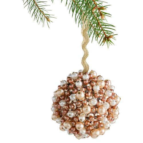 Pearl Ball Ornament, Champagne~P77504348