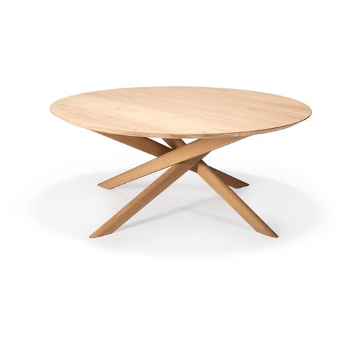Mikado Oval Coffee Table, Oak~P77545262