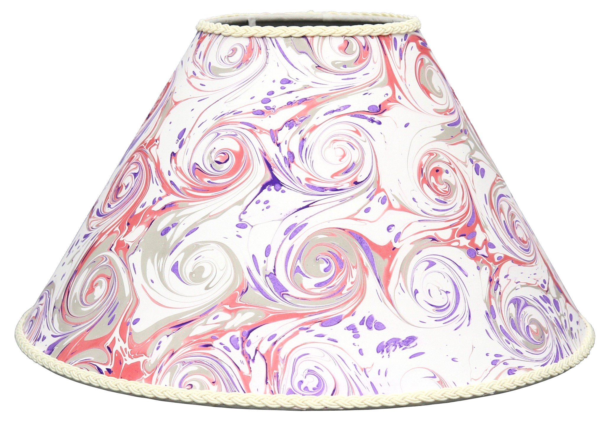 French Hand-Marbled Paper Lampshade~P77536388