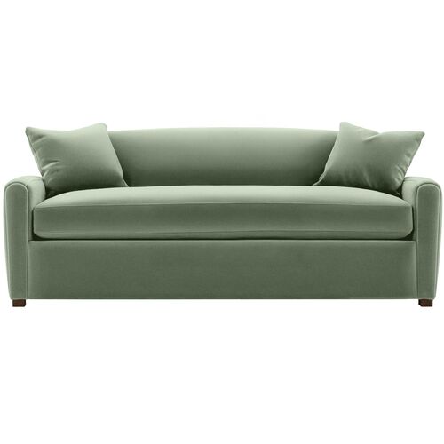 Penrose Velvet Bench-Seat Sofa
