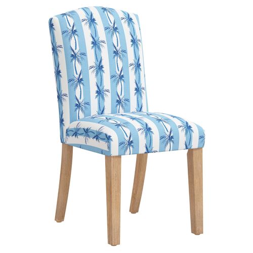 Marie Cabana Palm Side Chair, Blue~P77641326