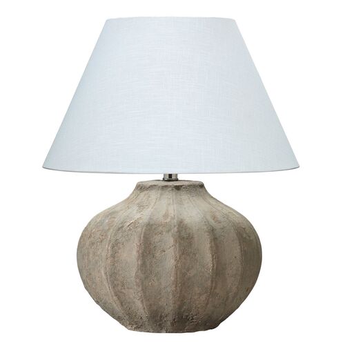 Clamshell Table Lamp, Sand Ceramic~P77613216
