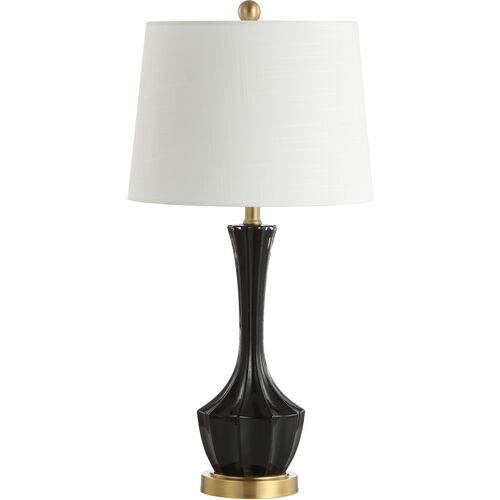 Ronnie Table Lamp, Glossy Black~P68319656