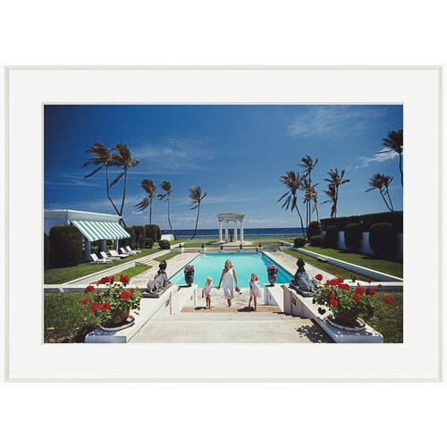 Slim Aarons, Neo-Classical Pool Slim Aarons, Neo-Classical Pool~P77620930